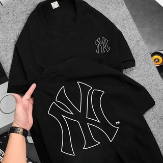 Áo Thun Nam Nữ Mẫu MLB Form Rộng - Áo Phông Nam Nữ Mẫu NY 158-159