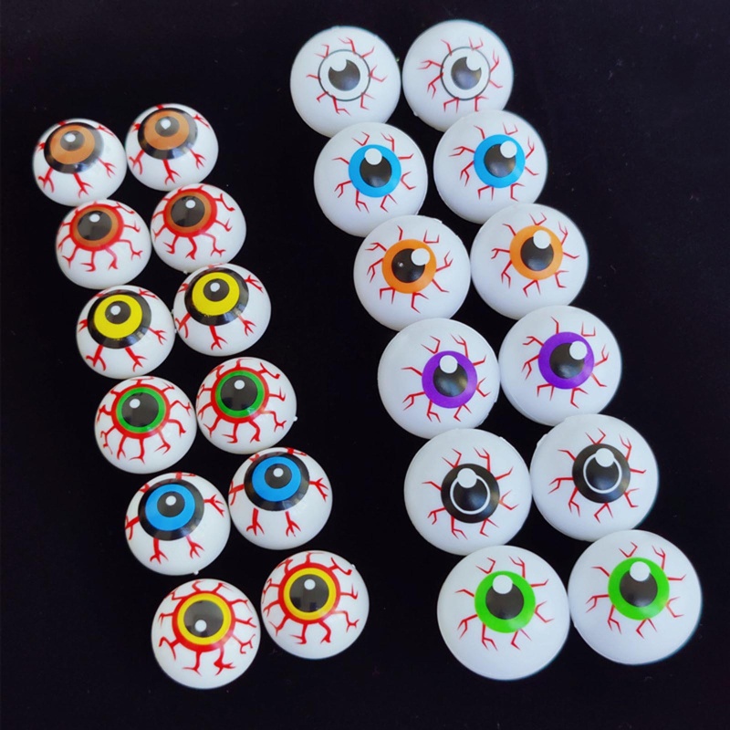 Ch *  Set 12 Quả Bóng Mắt Giả Nhiều Màu Sắc Trang Trí Tiệc halloween