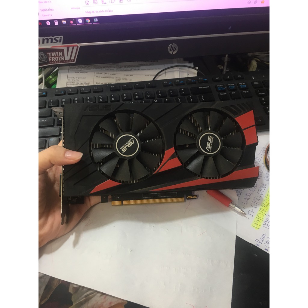 card màn hình, card đồ họa, VGA GTX GTX1050 2GD5 1050 các hiệu Asus, Zotac, MSi, Giga