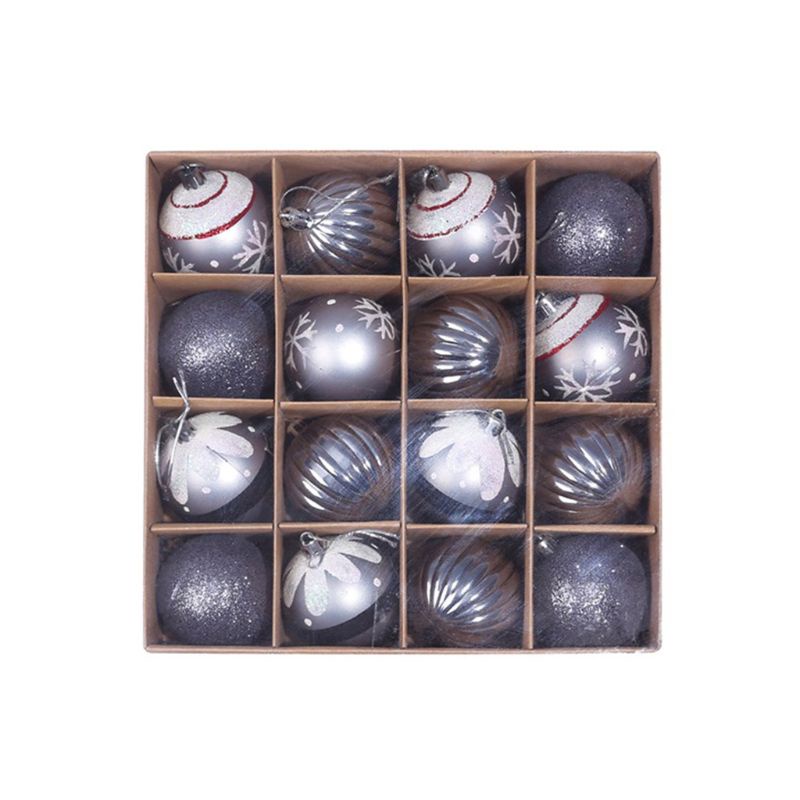Set 16 Trái Châu 6cm Trang Trí Cây Thông Noel