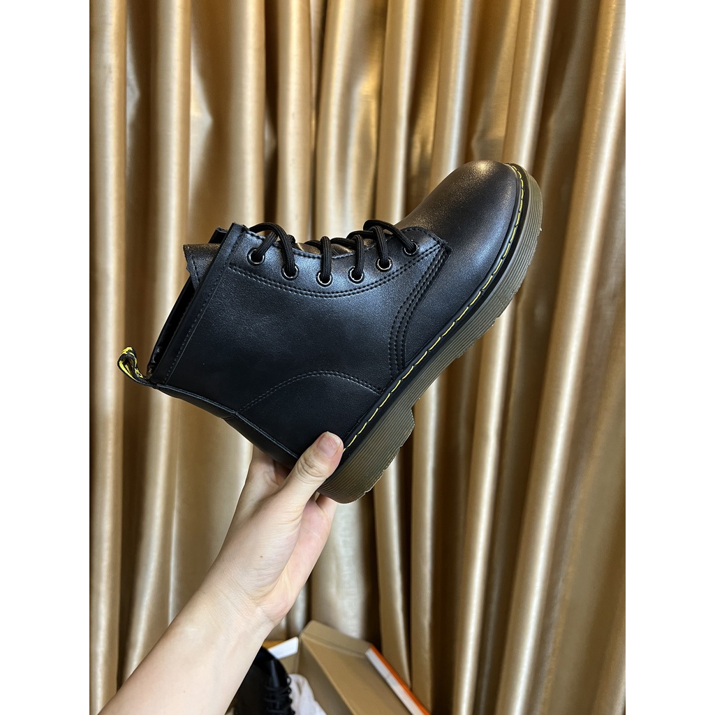 Bốt cao cổ chất da đẹp đế cao 3 phân kiểu dáng thời trang phong cách