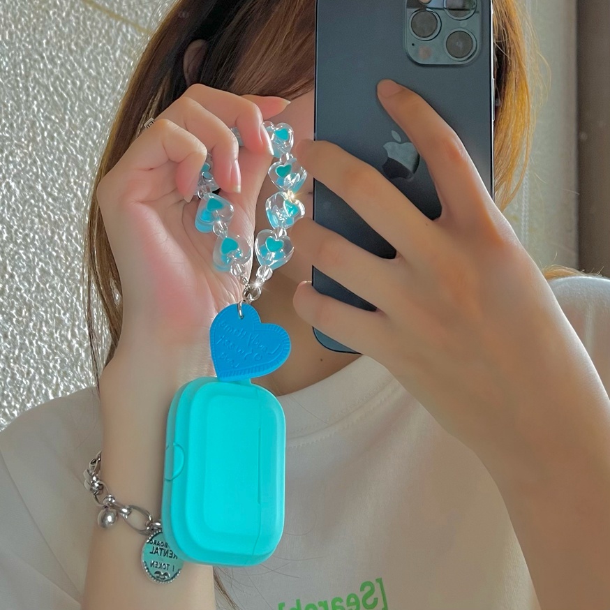Vỏ bọc silicone in họa tiết Tiffany thích hợp cho hộp sạc tai nghe Airpods 1/2 Pro