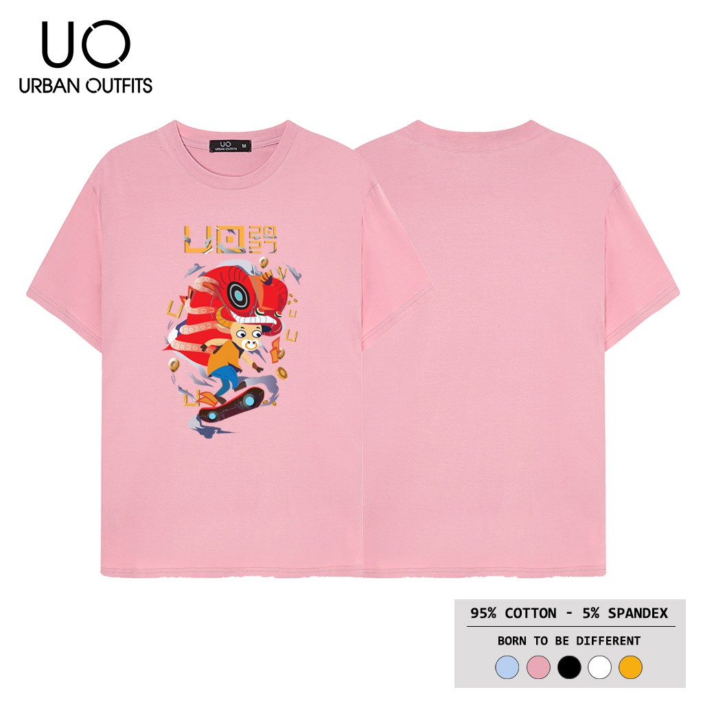 3 Màu ATO15 Áo Thun Tay Lỡ Nam Nữ Form Rộng URBAN OUTFITS In Trâu Trượt Ván Cotton 4 Chiều Local Brand