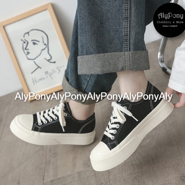 Giày Thể Thao Nữ Đế Cao Kiểu Hàn Bản Cao Cấp Mới 2021 AlyPony - GBC01