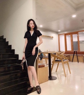 ĐẦM THUN CỔ BẺ