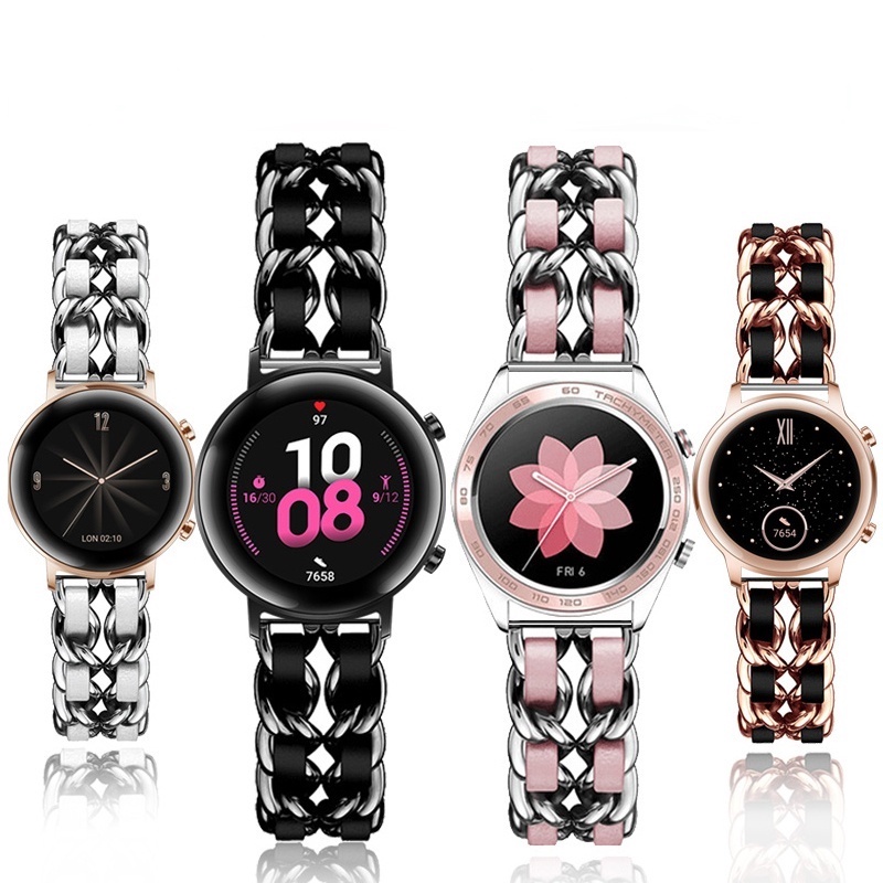 Sang Trọng Dây Đeo Inox Cho Đồng Hồ Thông Minh Samsung Galaxy Watch 46mm 42mm 45mm Active 2 S3 20mm 22mm