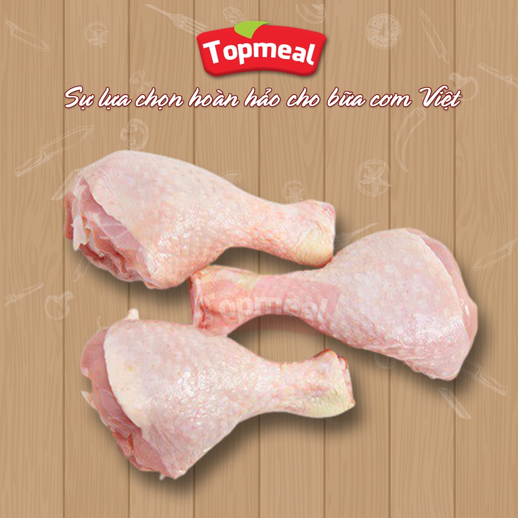 HCM - Đùi tỏi gà Topmeal (500g) - Thích hợp với các món nướng, sốt cà chua, rô-ti, rim, chiên, kho, bó xôi