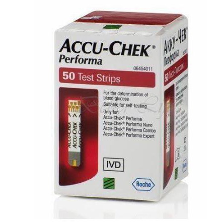 [Chính Hãng] Que thử đường huyết AccuChek Performa, hộp 50 que