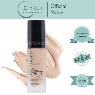 Kem Nền Trang Điểm Kiềm Dầu Catrice All Matt Plus 18h Mỏng Mịn Đức 30ml