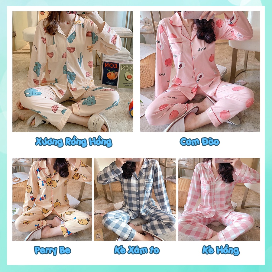 Đồ bộ nữ pijama dài tay bigsize mặc nhà cao cấp chất dày ấm PJMDAII02