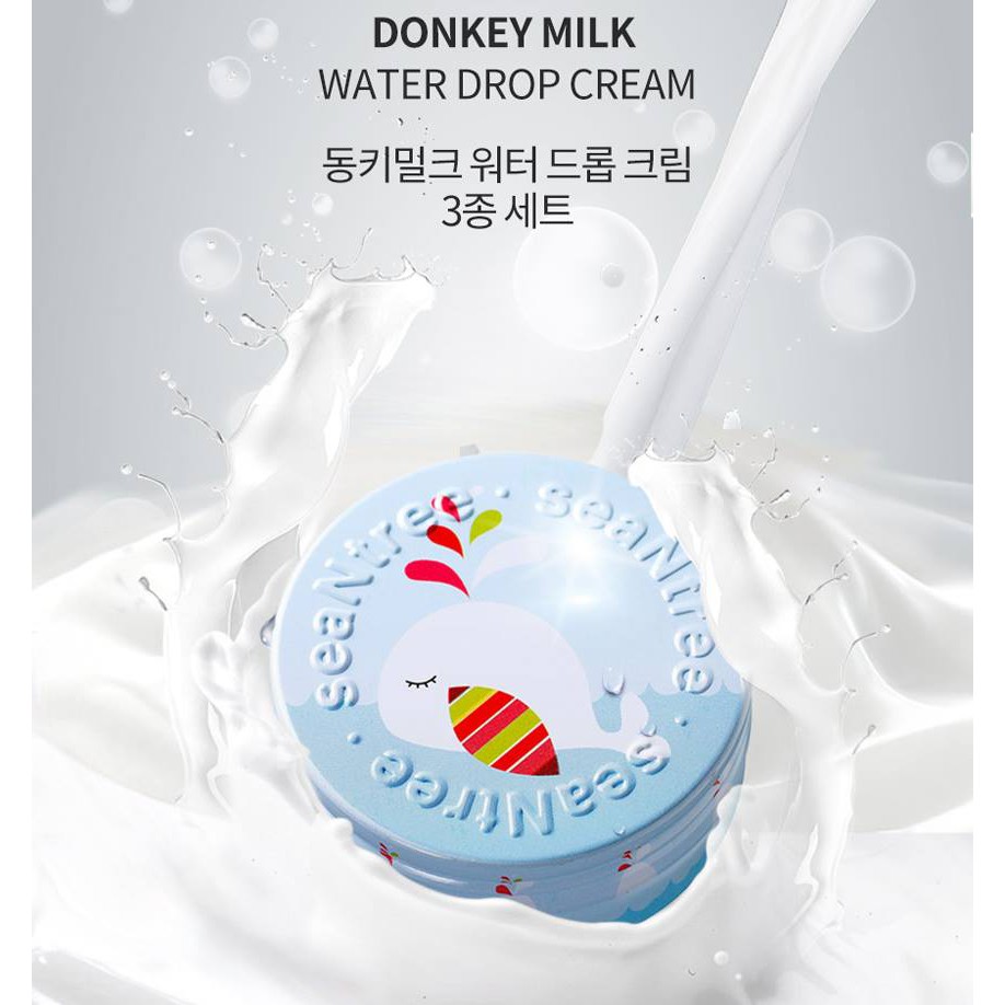 Kem dưỡng da chiết xuất sữa lừa Donkey milk water drop cream Seantree 35g