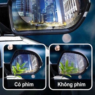 (HOT) Miếng dán chống nước mưa gương oto Baseus (Combo 2cái)
