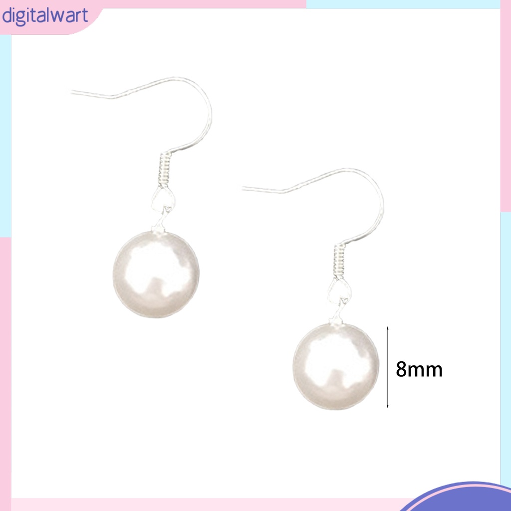 Khuyên tai ngọc trai giả 8mm thời trang thanh lịch dành cho nữ