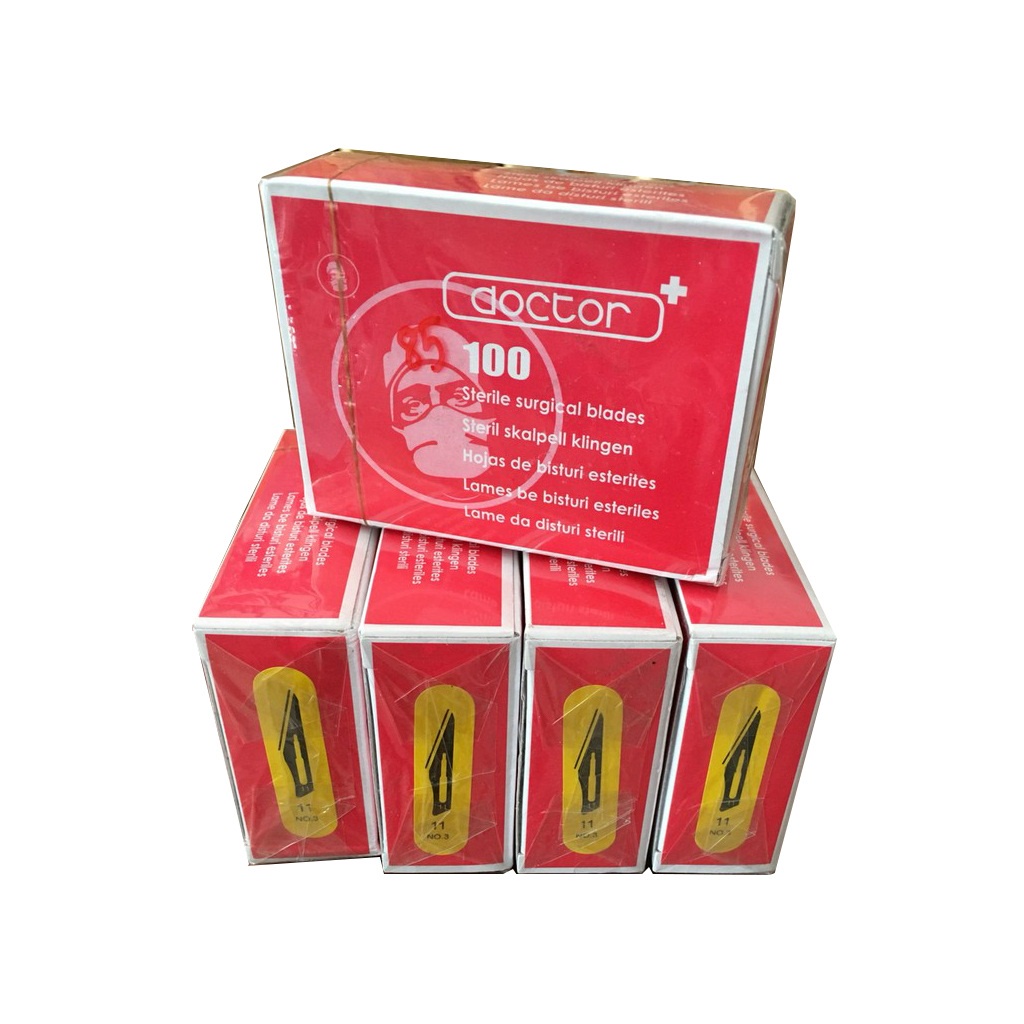 Dao Lấy Mụn Nhãn Hiệu Ông Già ĐẦU NHỌN - Dao Mổ Số 11 Doctor  - Đầu Nhọn Lấy Nhân Mụn Rất Tiện Lợi