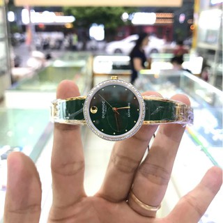 Đồng hồ nữ SUNRISE 9968SB xanhL, đính hạt, Vành Đá sang trọng quý phái