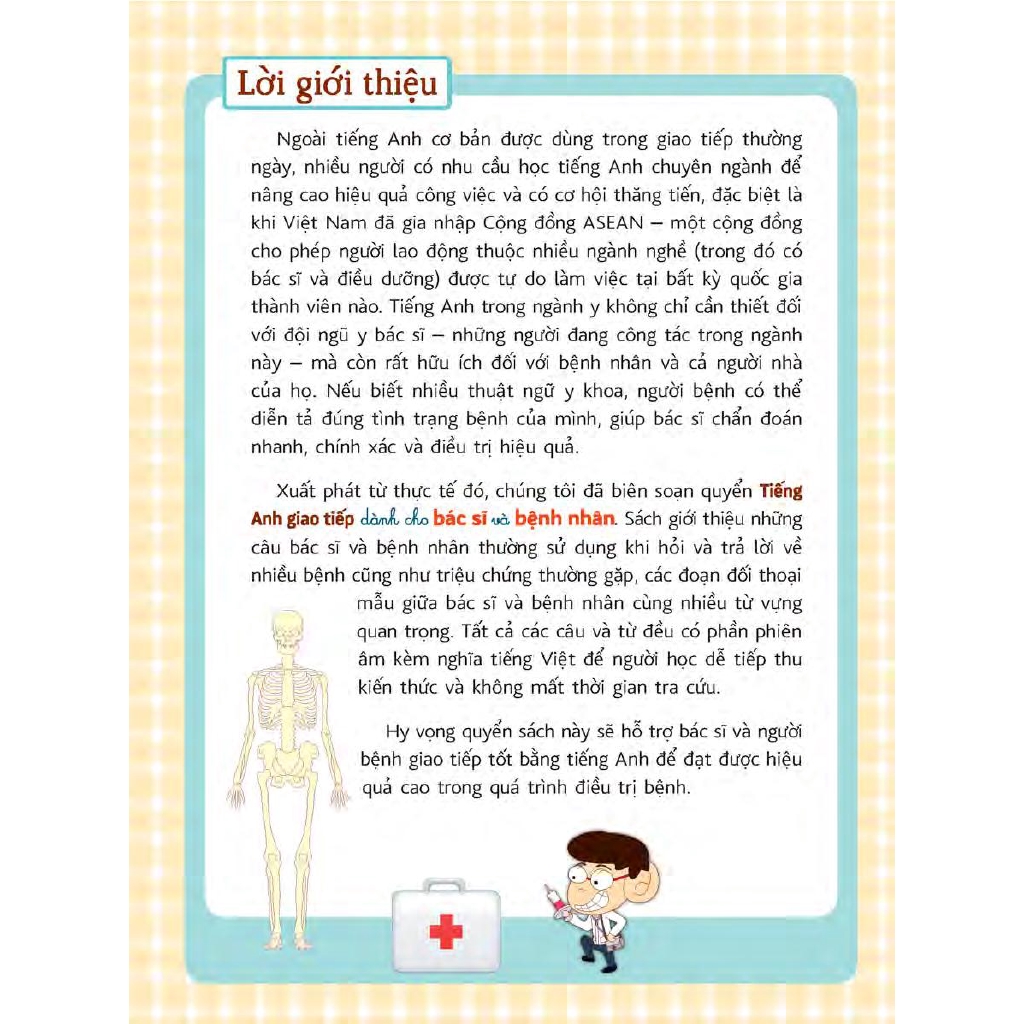 Sách - Tiếng Anh Giao Tiếp Dành Cho Bác Sĩ Và Bệnh Nhân