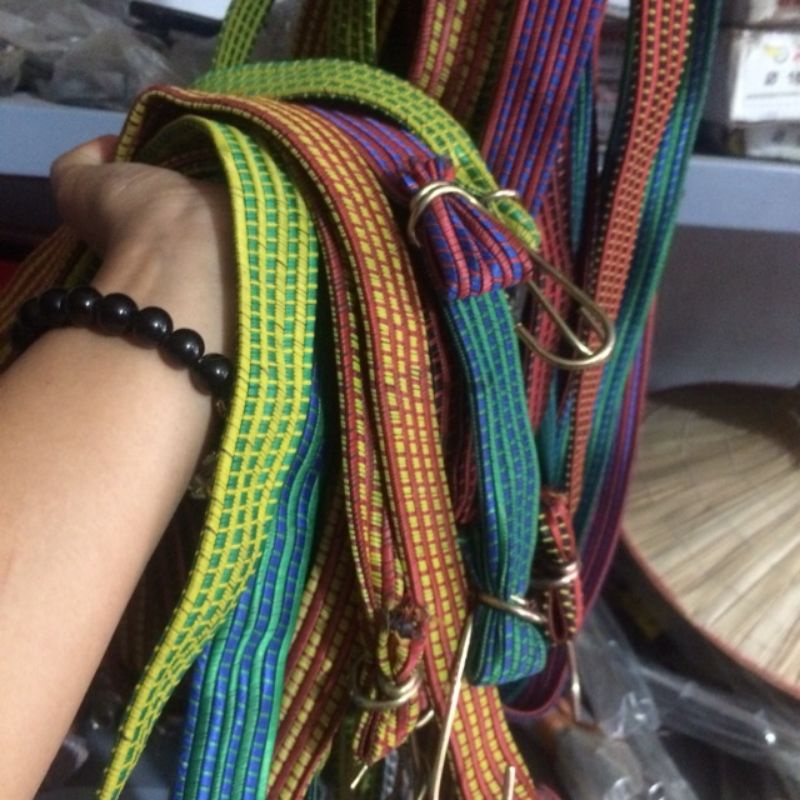 Dây Ràng Hàng - Dây Buộc Hàng - Dây Băng Hàng Chở Đổ Xe Máy Dài 1.5M-2M Loại Dày - Dây Thun Ràng Tăng Chỉnh Chịu Tải