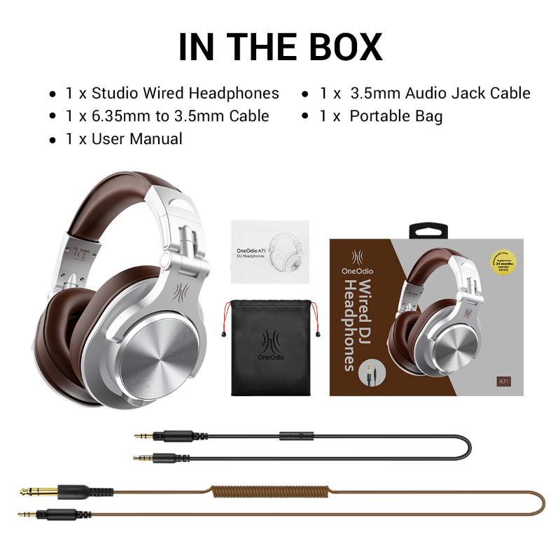 Tai Nghe Chụp Tai Oneodio Có Dây Kèm Mic Có Thể Gấp Gọn Tiện Dụng Cho Máy Tính / Điện Thoại