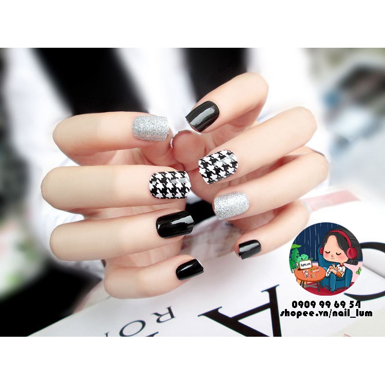 Móng Giả - Nail Ngắn Chuyển Màu [Sẵn Keo - Đóng Hộp 24 Mẫu Đủ Size]