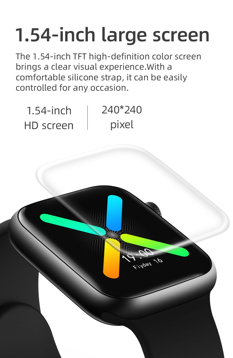 Đồng hồ thông minh X8 đo nhịp tim và huyết áp có khả năng chống nước dành cho thiết bị IOS và Android