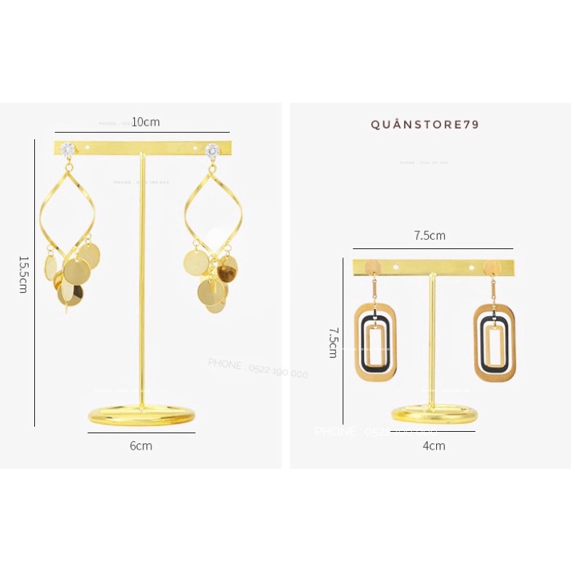Trụ treo hoa tai trưng bày cho shop