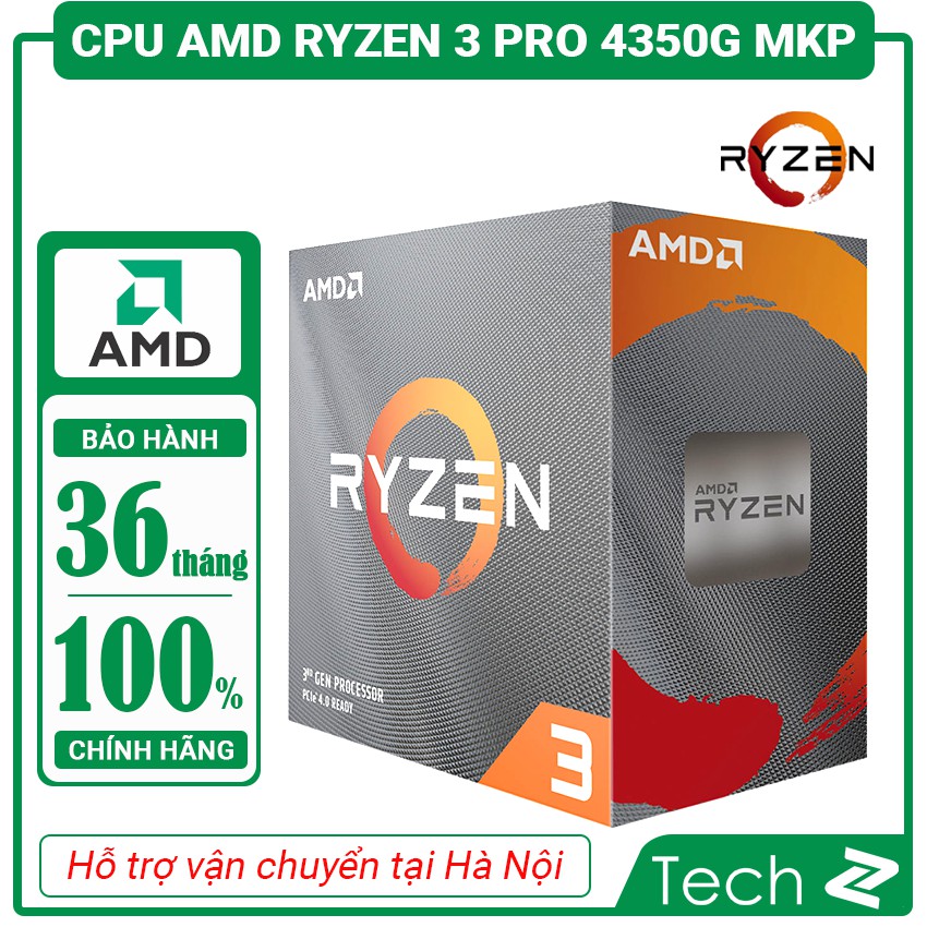 [CHÍNH HÃNH] CPU AMD Ryzen 3 PRO 4350G MKP (3.8 GHz turbo upto 4.0GHz / 6MB / 4 Cores, 8 Threads / 65W / Socket AM4)