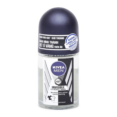 Lăn ngăn mùi NIVEA Men Invisible 50ml mua 2 có quÀ