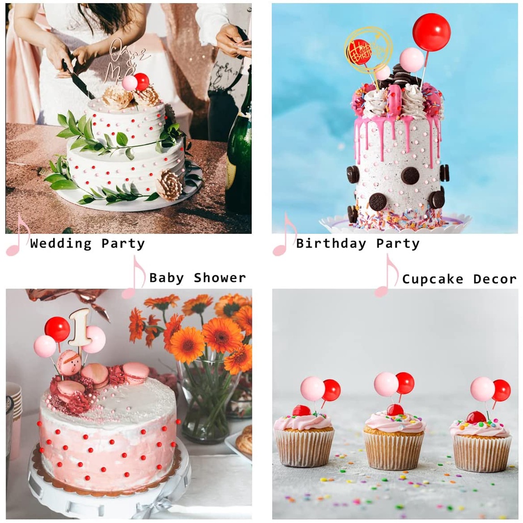Bộ 20 Que Cắm Trang Trí Bánh Kem Nhiều Kích Cỡ