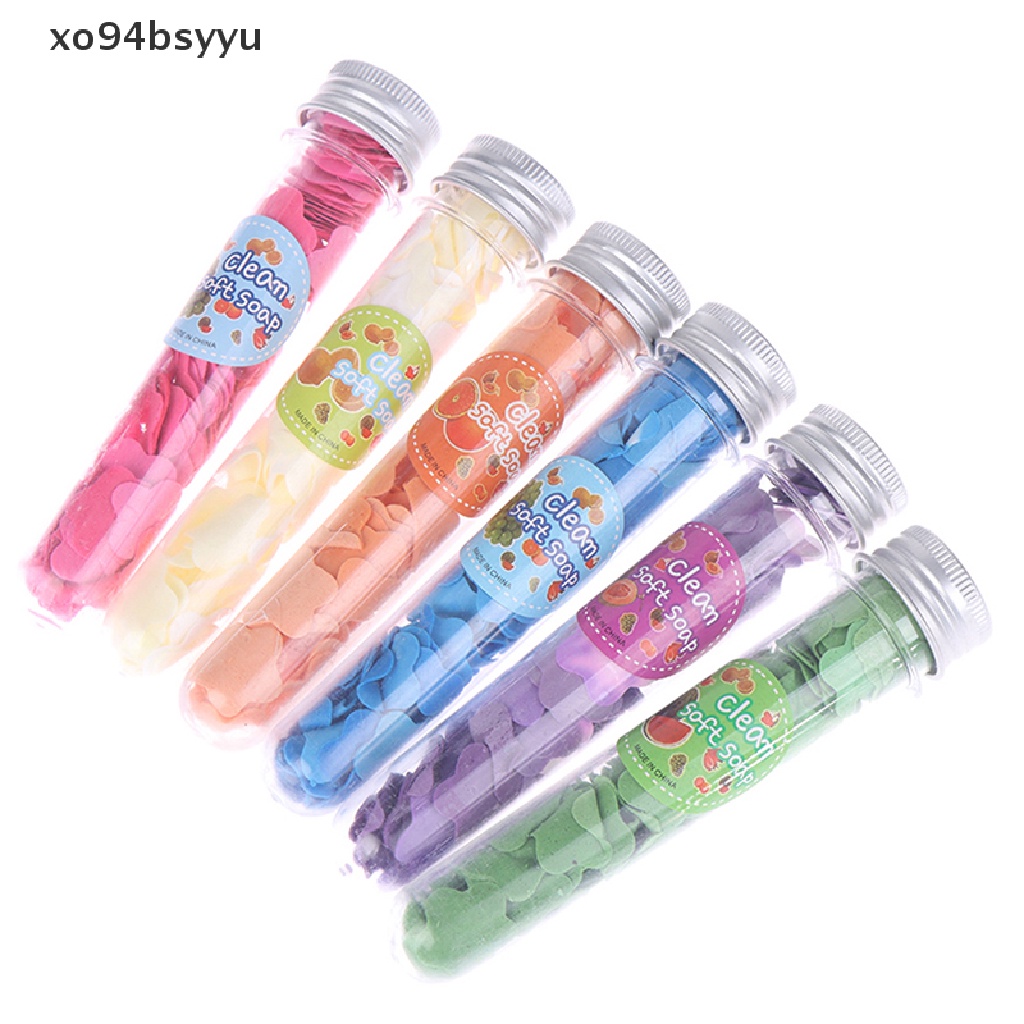 [Hàng mới về] Lọ xà phòng giấy rửa tay tắm rửa hình bông hoa nhỏ dành cho du lịch hoạt động ngoài trời