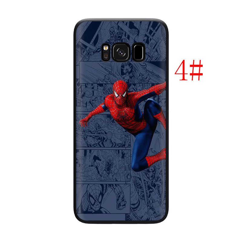 Ốp điện thoại silicon dẻo in hình truyện tranh Marvel SpiderMan T114 cho Samsung S7 Edge S8 S9 S10 Lite Plus S10E