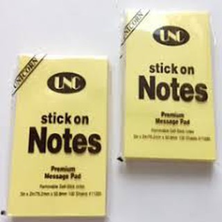 Giấy note vàng 3x2 UNC 4,9cmx7,6cm