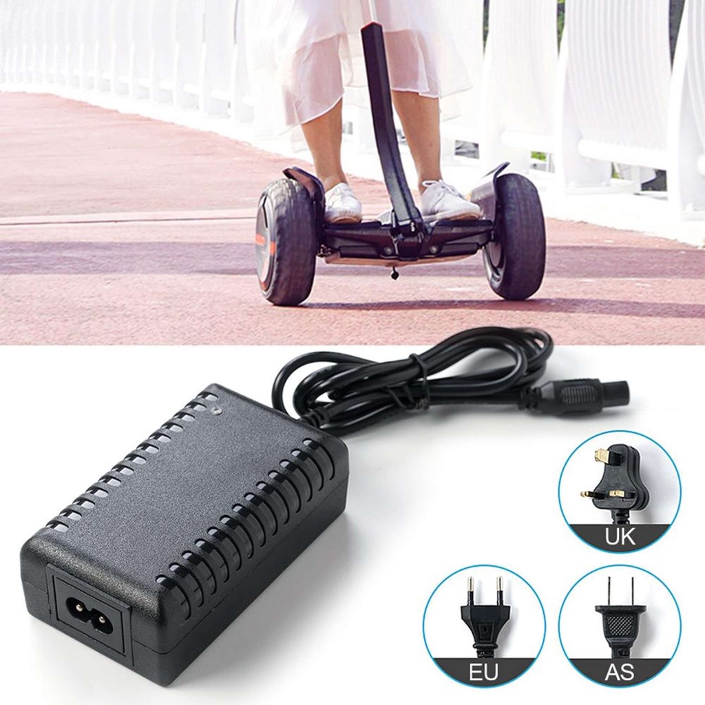 ân Bằng Lực Kéo 42V 2A Xe Tay Ga Cân Bằng Sạc Pin Hover Border Xe Điện Cân Bằng Cho Xiaomi/Hoverboard-Phích Cắm Kiểu Anh