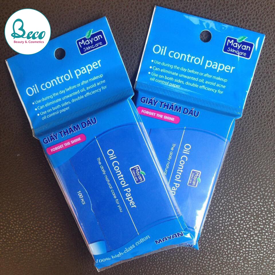 Giấy Thấm Dầu Mayan Oil Control Paper (100 Tờ/Gói)