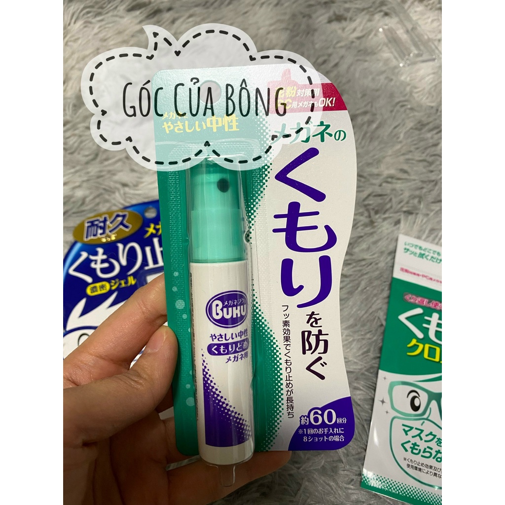 Gel lau kính - chống mờ tròng kính - chống bám hơi nước