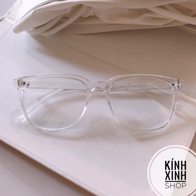 Kính Trong Suốt Mắt vuông BASIC nhựa dẻo
