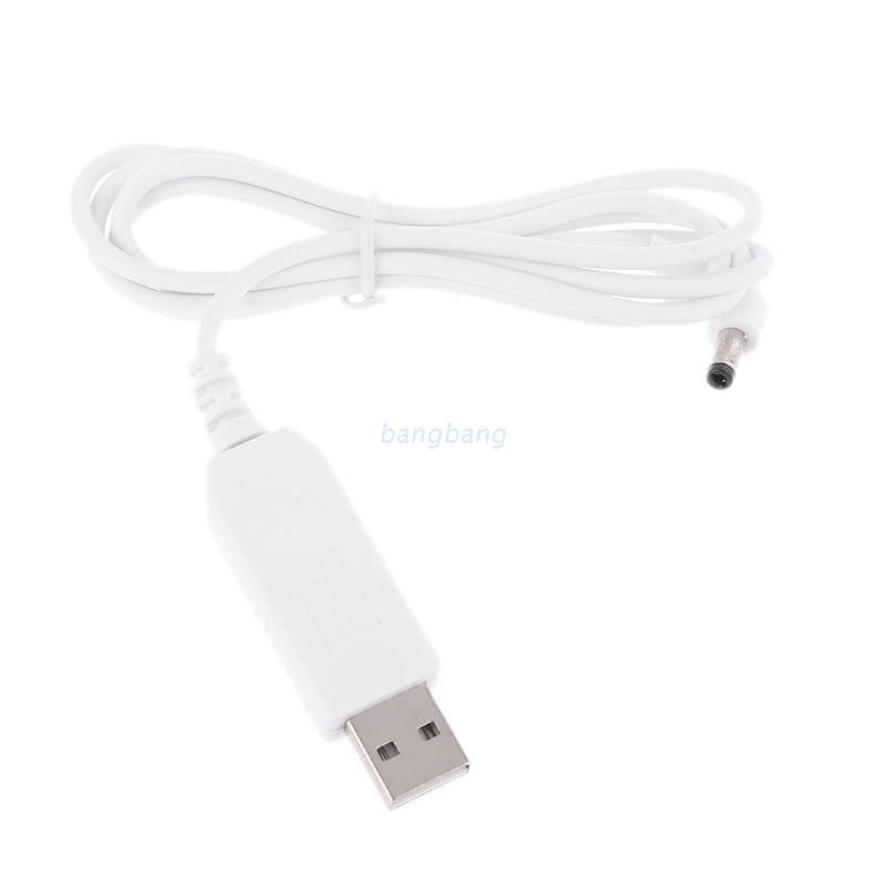 Dây kết nối USB màu trắng gập 90 độ chân cắm 5.5x2.1mm 5V đến 12V dùng cho đầu phát wifi loa bluetooth và đèn LED | BigBuy360 - bigbuy360.vn