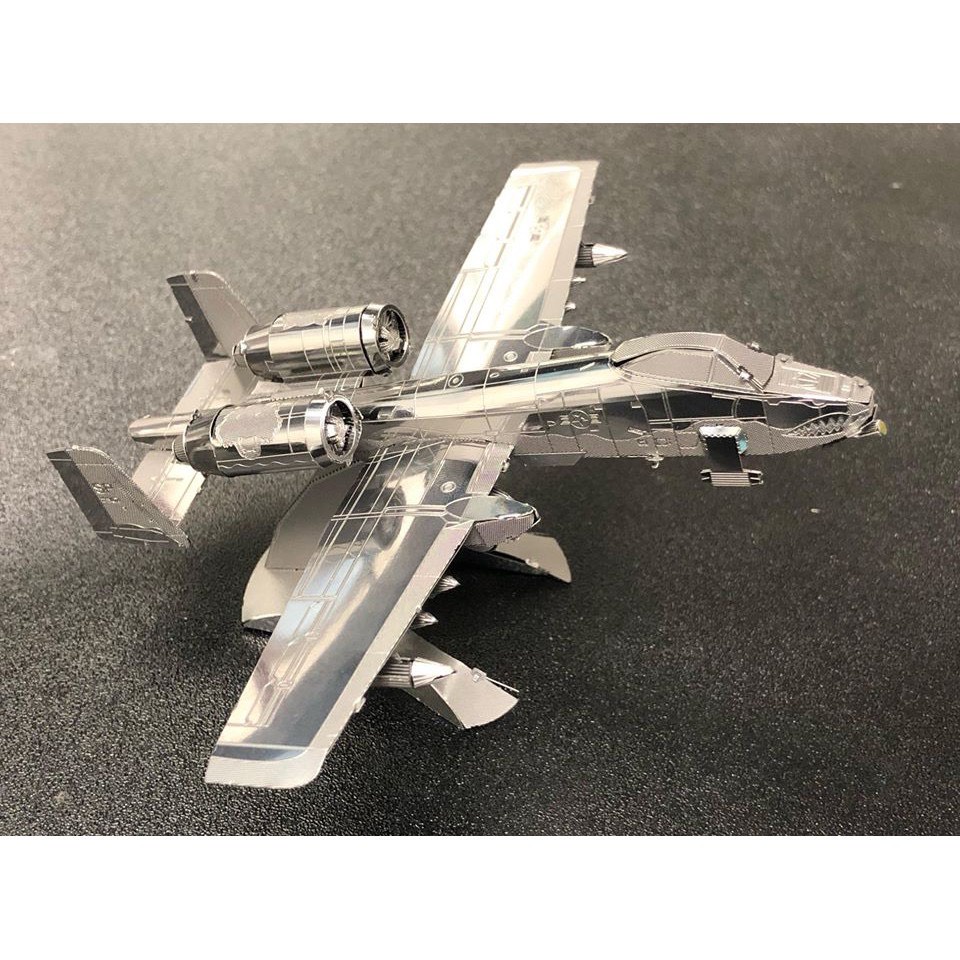 Mô hình lắp ráp 3D kim loại lắp ráp Máy bay cường kích thần sấm A10 Thunder Bolt cỡ nhỏ [ Chưa Lắp ]