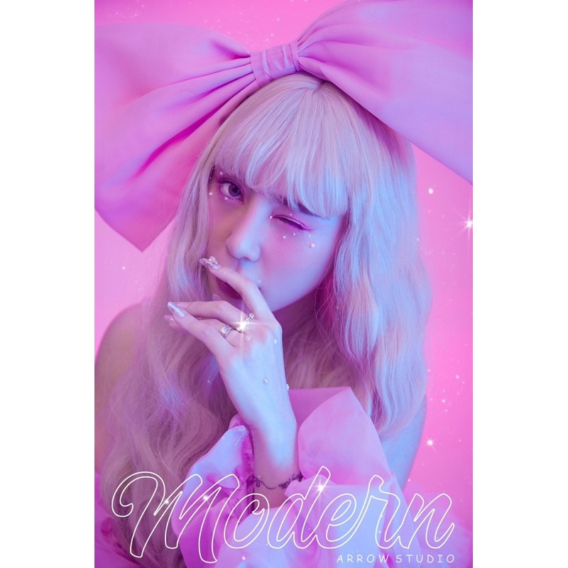 Kẹp nơ to chụp hình concept