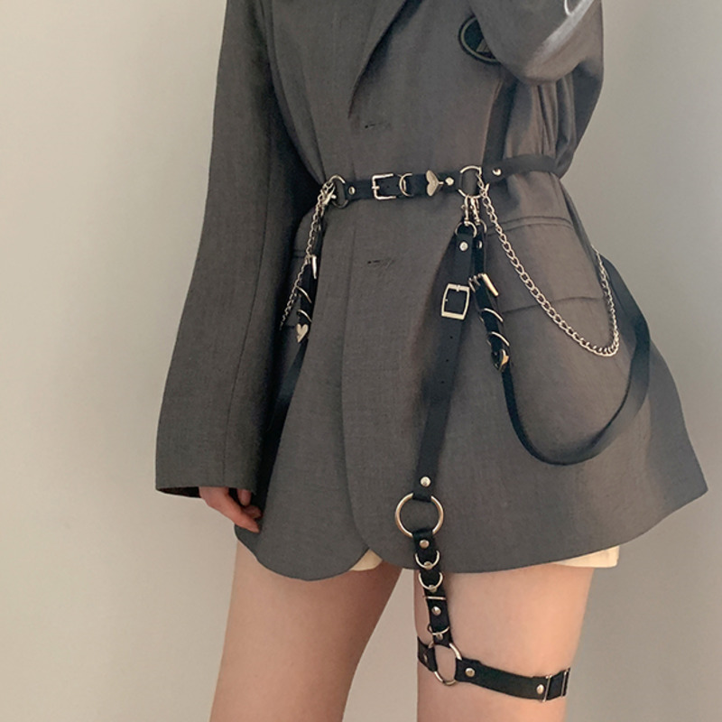 Thắt Lưng Phong Cách Punk Hàn Quốc Thời Trang Cá Tính