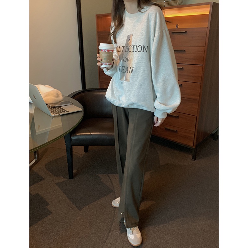 Áo Nỉ Sweater Cao cấp Form rộng Áo nỉ bông dài tay Ulzzang Hàn Quốc Giữ ấm Thời trang | BigBuy360 - bigbuy360.vn