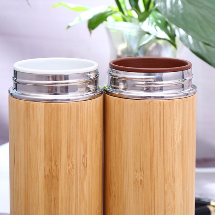 Bình giữ nhiệt cao cấp bằng tre thiên thiện môi trường