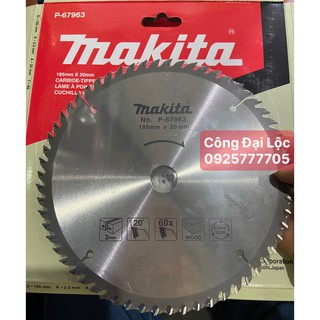 Lưỡi cưa gỗ hợp kim 185mm - 40 răng và 60 răng makita