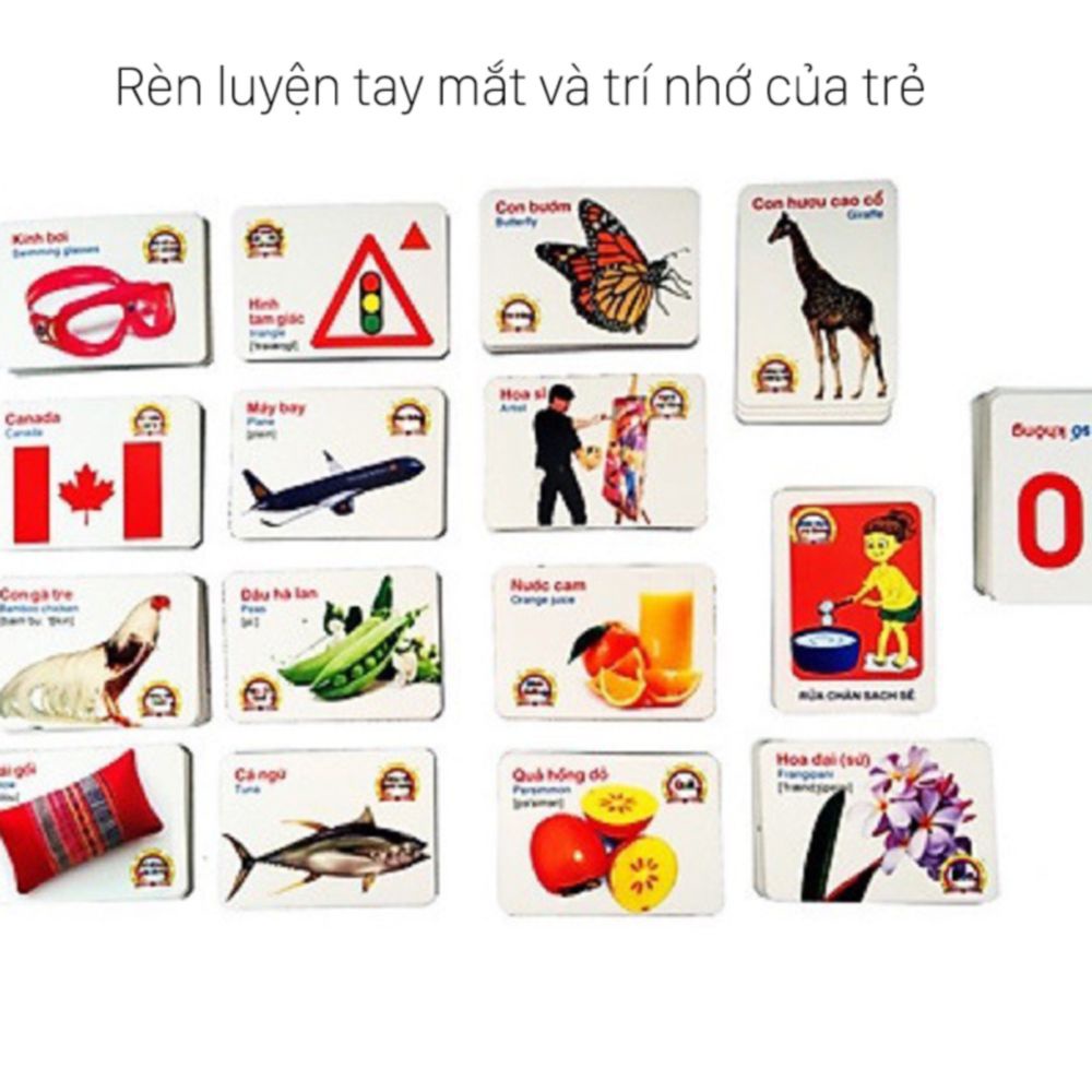 Bộ Thẻ Học Thông Minh 16 Chủ Đề Tiếng Anh, Tiếng Việt Giúp Bé Vừa Chơi Vừa Học