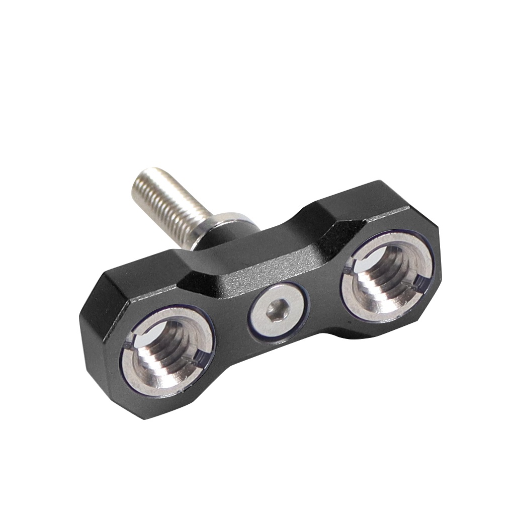 Ốc Vít Điều Chỉnh Góc 3 / 8 Sang 1 / 4 Bằng Hợp Kim Nhôm Mạ Niken M5 * 17MM Chuyên Dụng