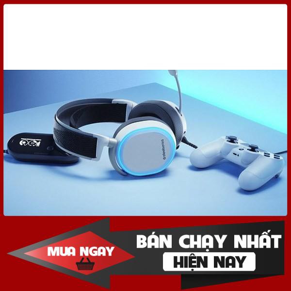 Tai nghe gaming có dây Steelseries Arctis Pro RGB + Game DAC 7.1 (White) 61454 (Tặng gối Steelseries)