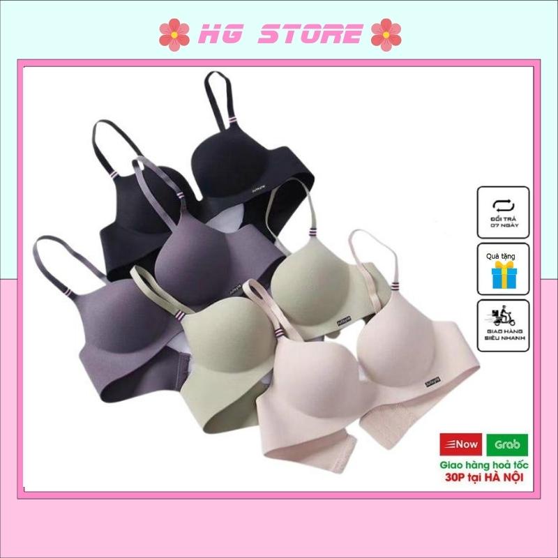 Áo lót su pháp nâng ngực chun, áo chíp nữ đệm 3 phân không gọng.