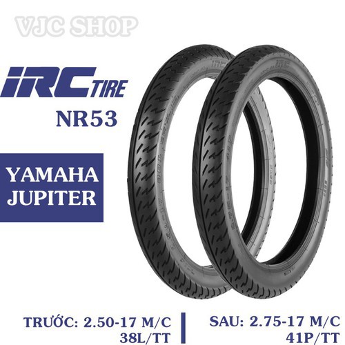 Vỏ Xe Máy IRC NR53 2.50-17 TT hoặc 2.75-17 TT dùng cho Yamaha Jupiter - IRC-NR53