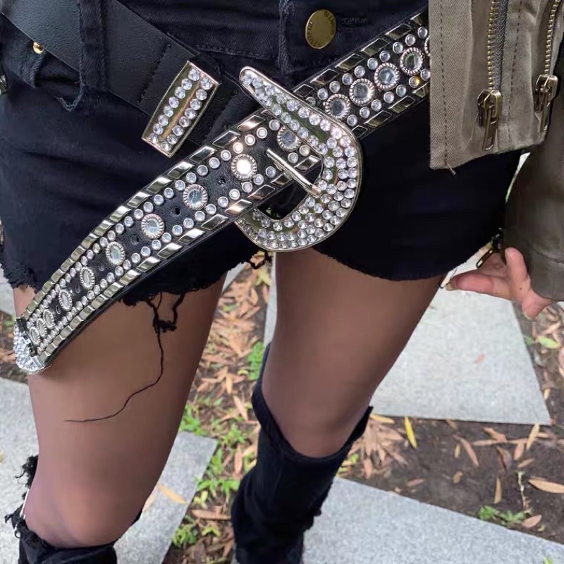 Thắt lưng đính đá Rockboiz Flashy belt