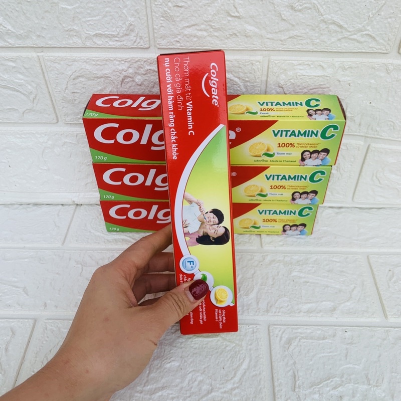 kem đánh răng colgate vitamin c 170g