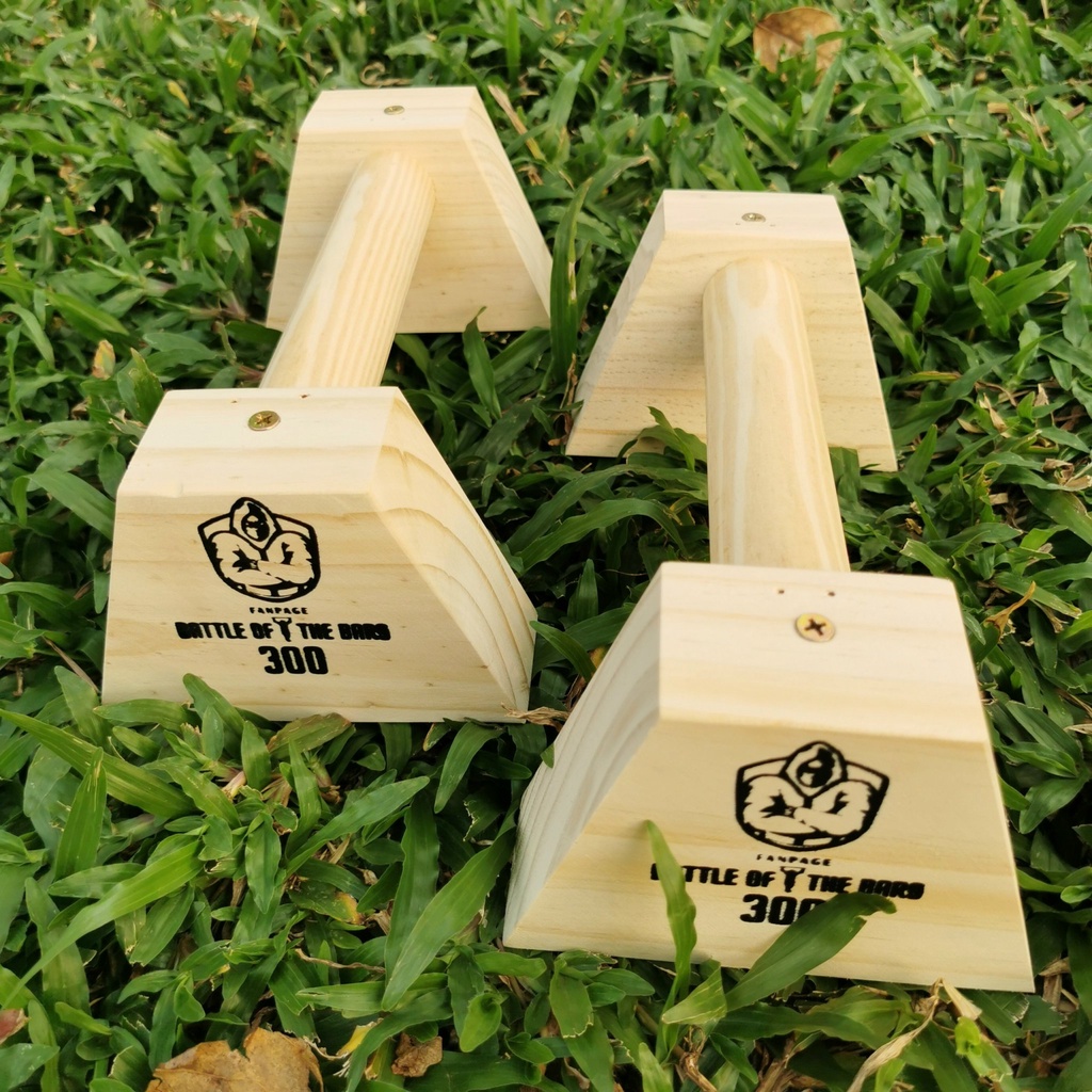 DỤNG CỤ HÍT ĐẤT CHỐNG ĐẨY PARALLETTES 27cm GỖ CHẤT LƯỢNG TỐT HỖ TRỢ TẬP GYM TẠI NHÀ HIỆU QUẢ CAO - M1